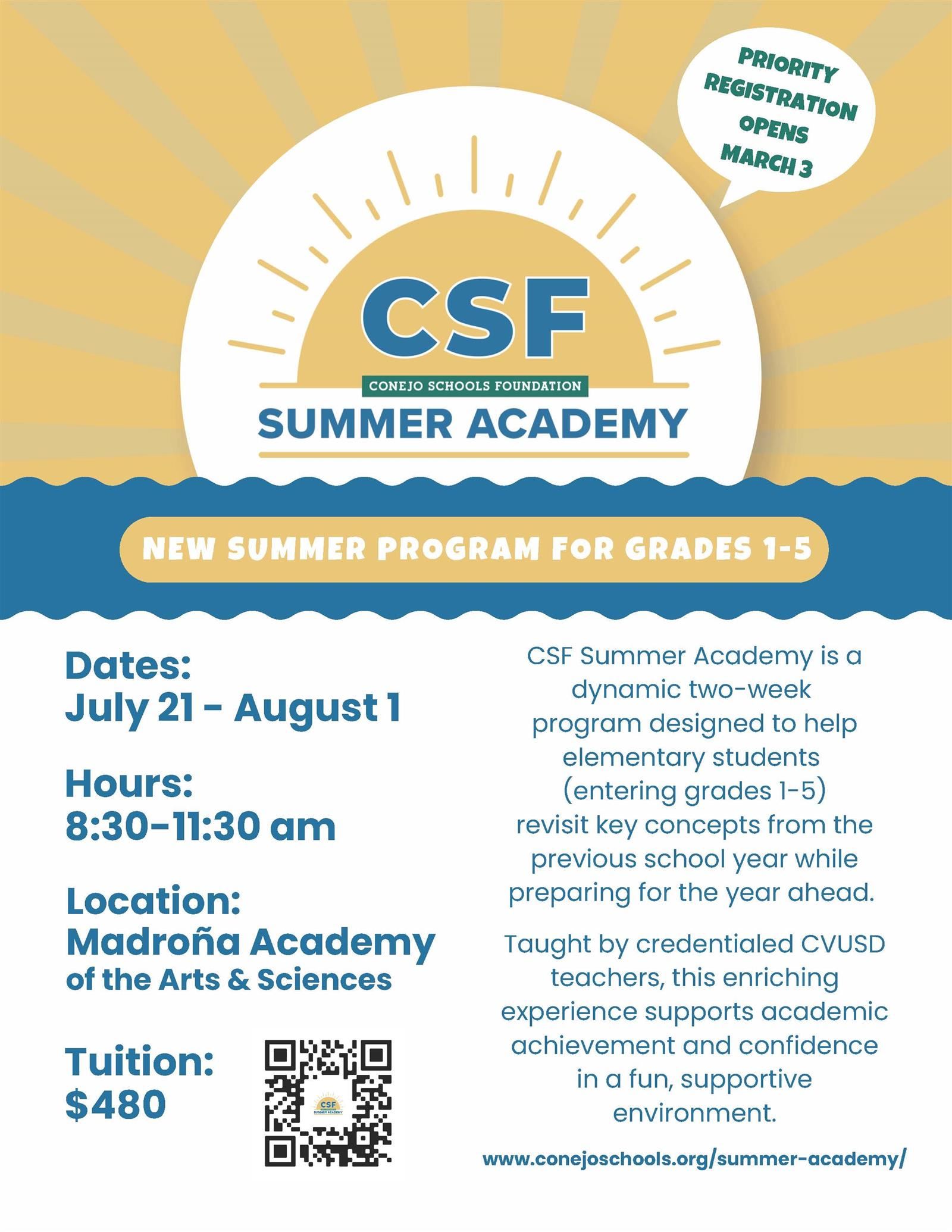  CSF Summer Academy